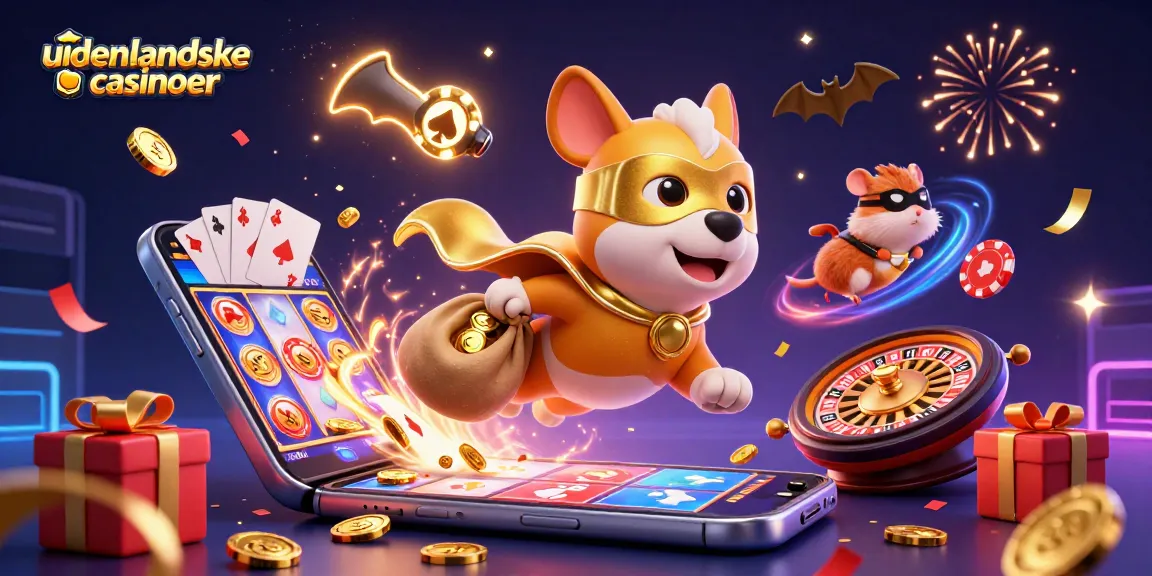 Experience the excitement of udenlandske casinoer with our vibrant 3D digital illustration!