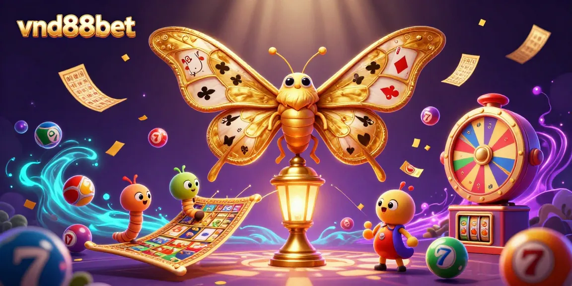 Experience thrilling gameplay with vnd88bet as a vibrant atlas moth guides players through an exciting casino adventure.