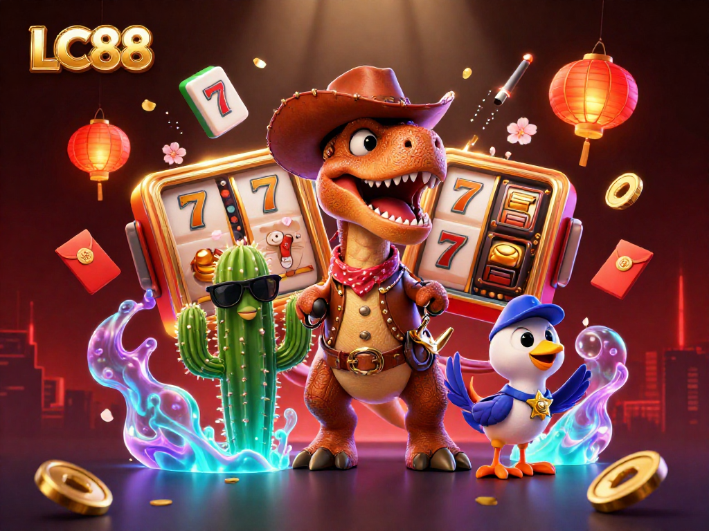 Spin lucky reels at LC88 and enjoy vibrant casino action with captivating characters.