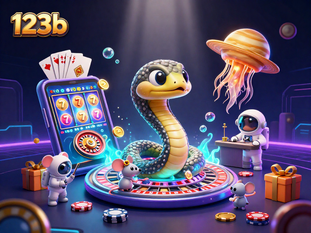 Experience thrilling bets on 123b with a cosmic roulette wheel and vibrant gaming action.