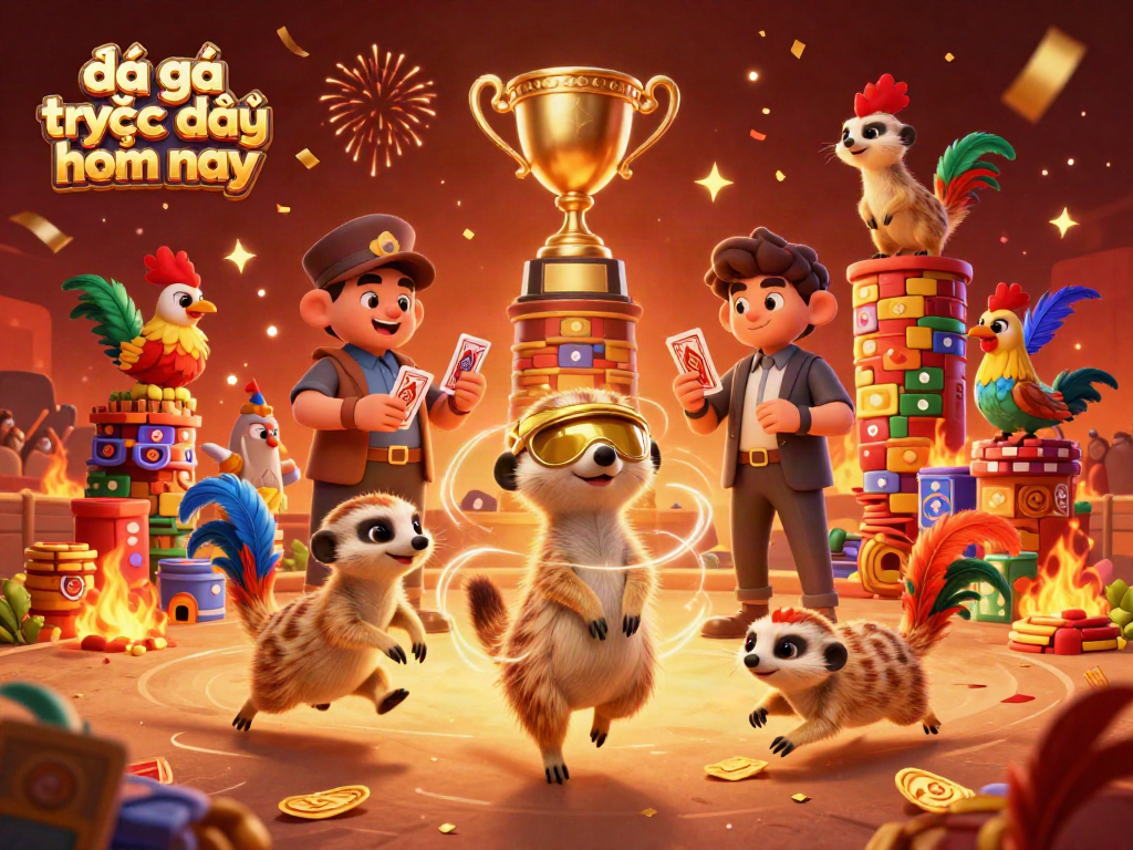 Experience đá gà trực tiếp hôm nay as meerkats orchestrate an exciting cockfighting event.