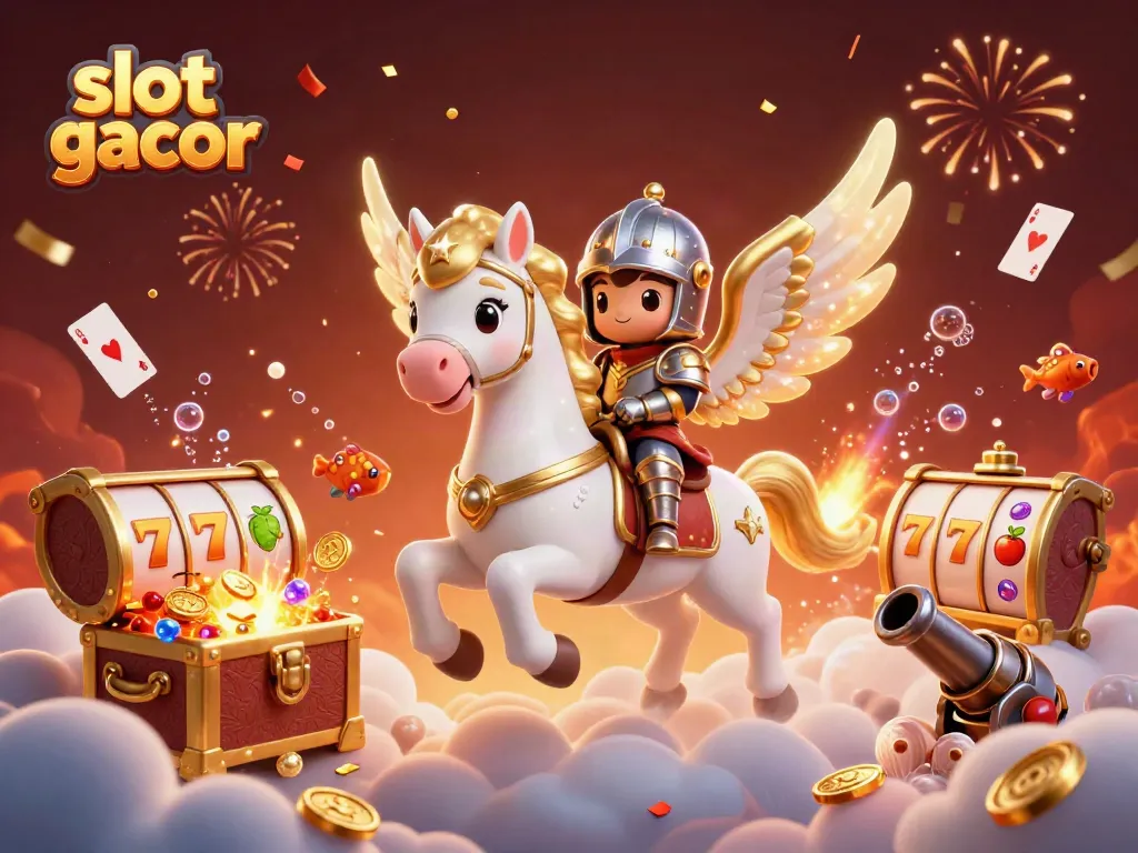 Engage in slot gacor excitement while encountering golden jackpots and colorful game elements.