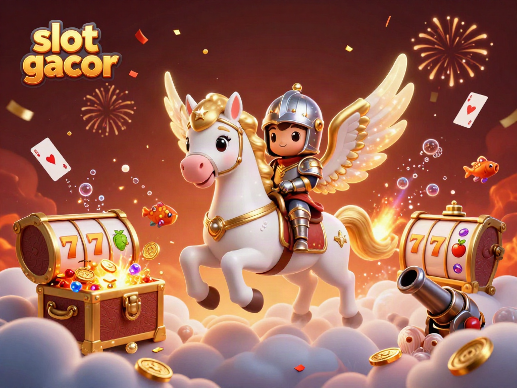 Engage in slot gacor excitement while encountering golden jackpots and colorful game elements.