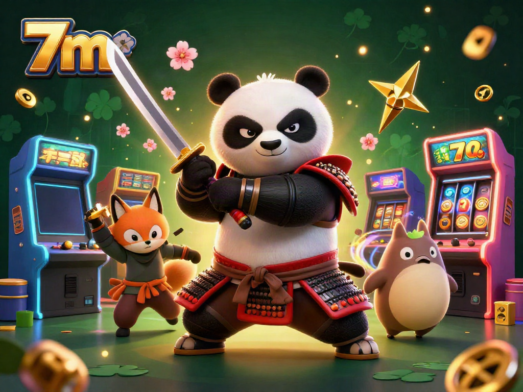 Engage with 7m's immersive casino experience featuring dynamic characters and vibrant gaming elements.