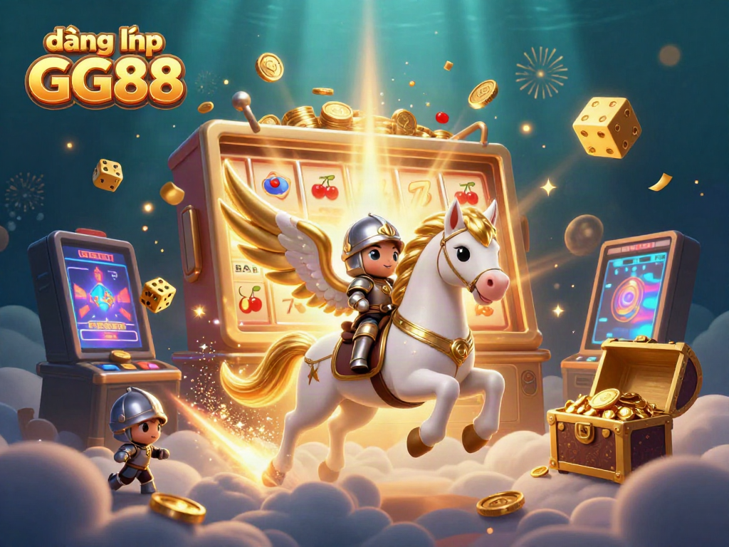 Engage with exciting games and promotions at đăng nhập GG88's vibrant casino world, featuring dynamic slot machines and cheerful characters.