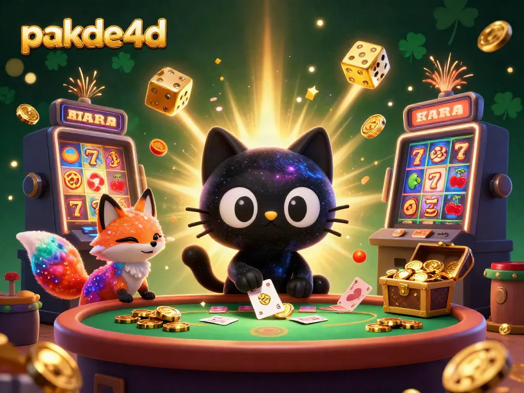 Experience thrilling winnings with pakde4d in a vibrant 3D casino scene featuring captivating characters and game elements.