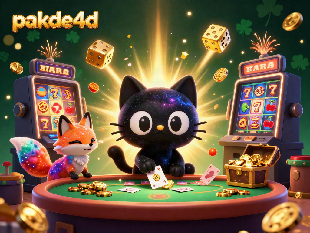 Experience thrilling winnings with pakde4d in a vibrant 3D casino scene featuring captivating characters and game elements.