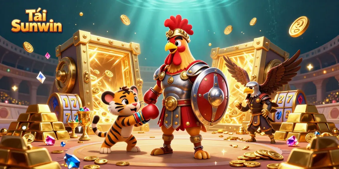Tải Sunwin and experience thrilling gameplay with vibrant casino elements in this dynamic illustration.