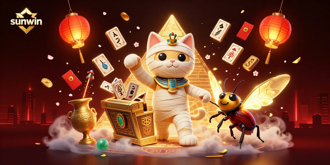 Experience the thrill of sunwin with 3D characters in a vibrant casino setting.