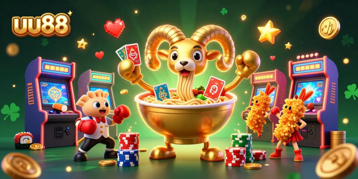 uu88 showcases a vibrant 3D casino scene with dynamic game elements and lively characters.