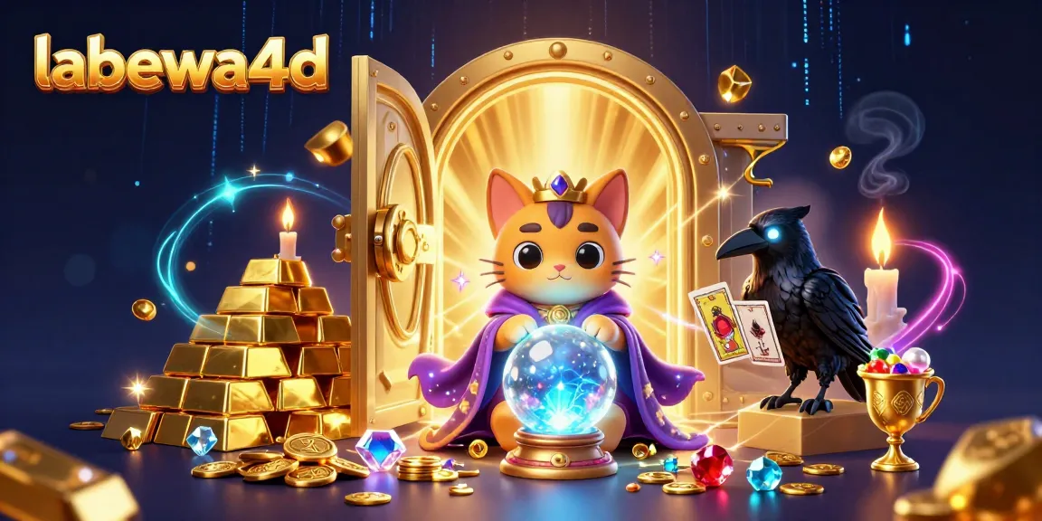Melihat keberuntungan di labewa4d saat bermain game kasino online dan menarik harta karun.