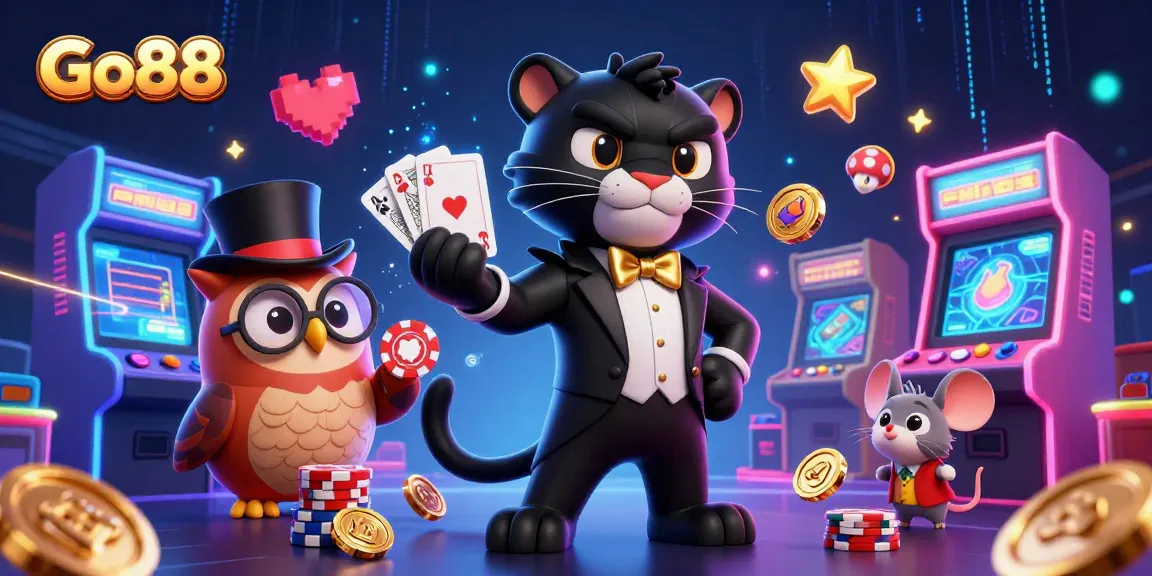 Engage with Go88 by joining a thrilling 3D casino adventure featuring stylish characters and vibrant gaming elements.
