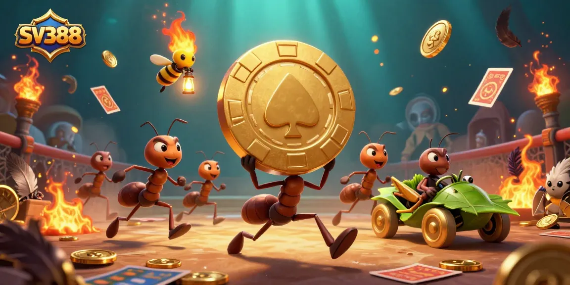 Engage in thrilling SV388 cockfighting action with dynamic characters in a vibrant scene.