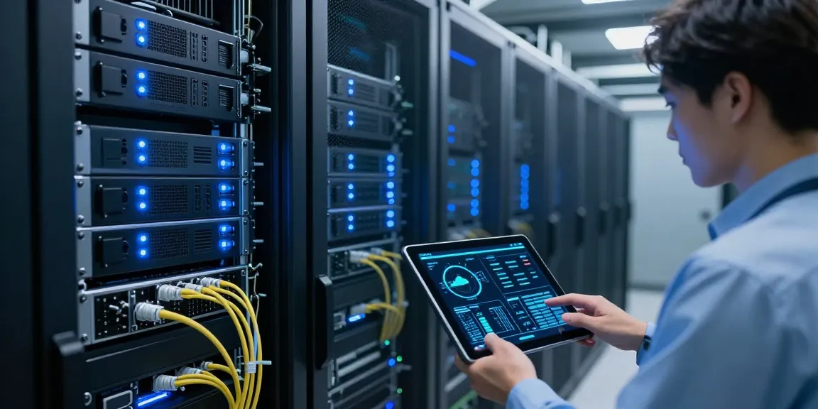 mb668u advanced technology in a modern cloud computing data center with illuminated servers and monitoring