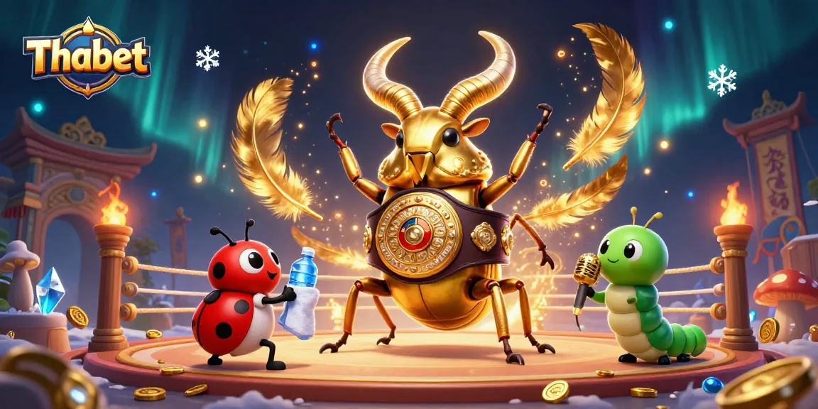 Thabet features a vibrant 3D scene with characters and elements illustrating exciting casino games.