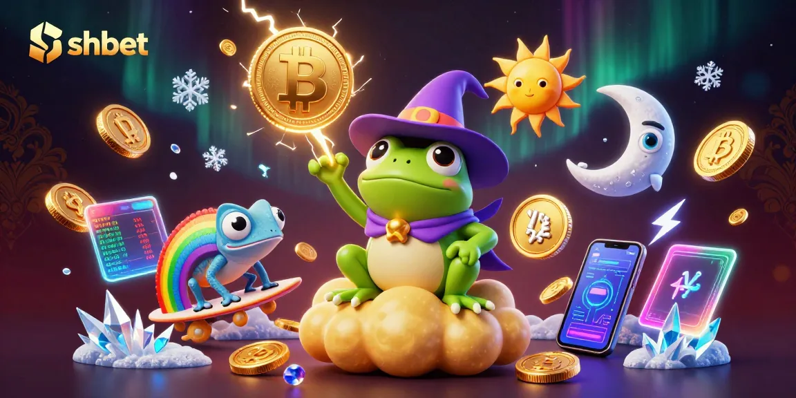 Experience thrilling bets with shbet in vibrant 3D casino world full of golden coins and crypto treasures.
